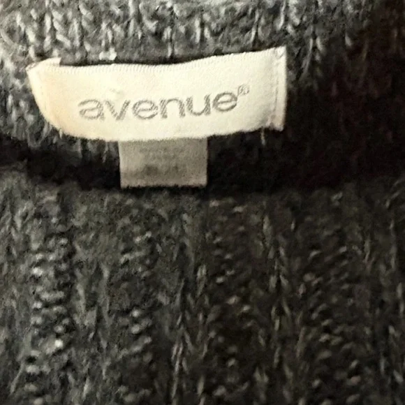 Avenue Womens Foldover Neck Pullover Sweater Top Plus Size 22/24 - Picture 2 of 3